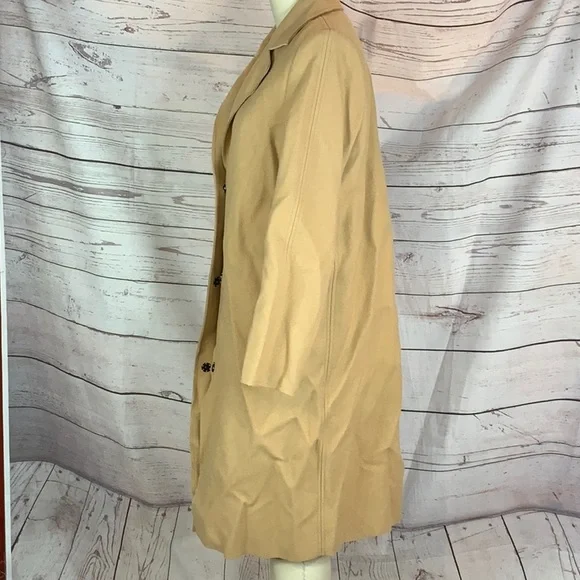 MSGM wool blend camel coat made in Italy